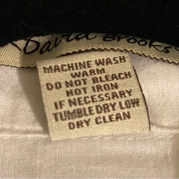 David Brooks White Linen/Cotton Versatile Sleeve Length Shirt/Jacket. Size M - Picture 10 of 10